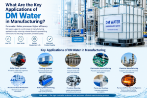 DM water applications in manufacturing industries