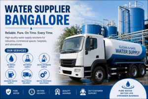 Reliable Water Supplier Bangalore providing RO water, DM water, distilled water, and industrial water supply solutions.